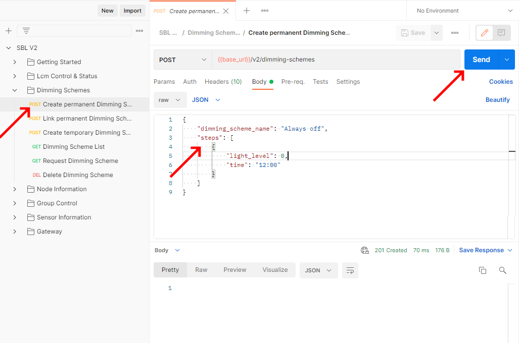 Create a permanent dimming scheme img