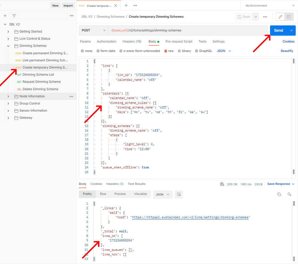 Create a transient dimming scheme img