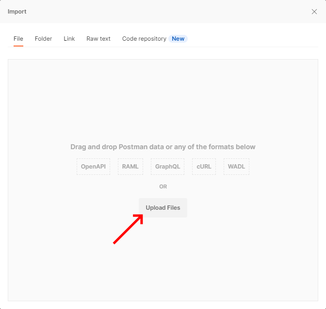 Select your file or drag and drop into the import screen img