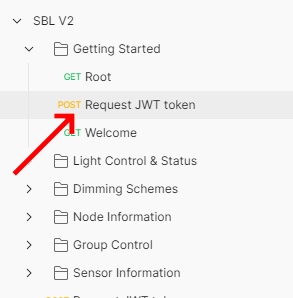 Select Request JWT Token to open img