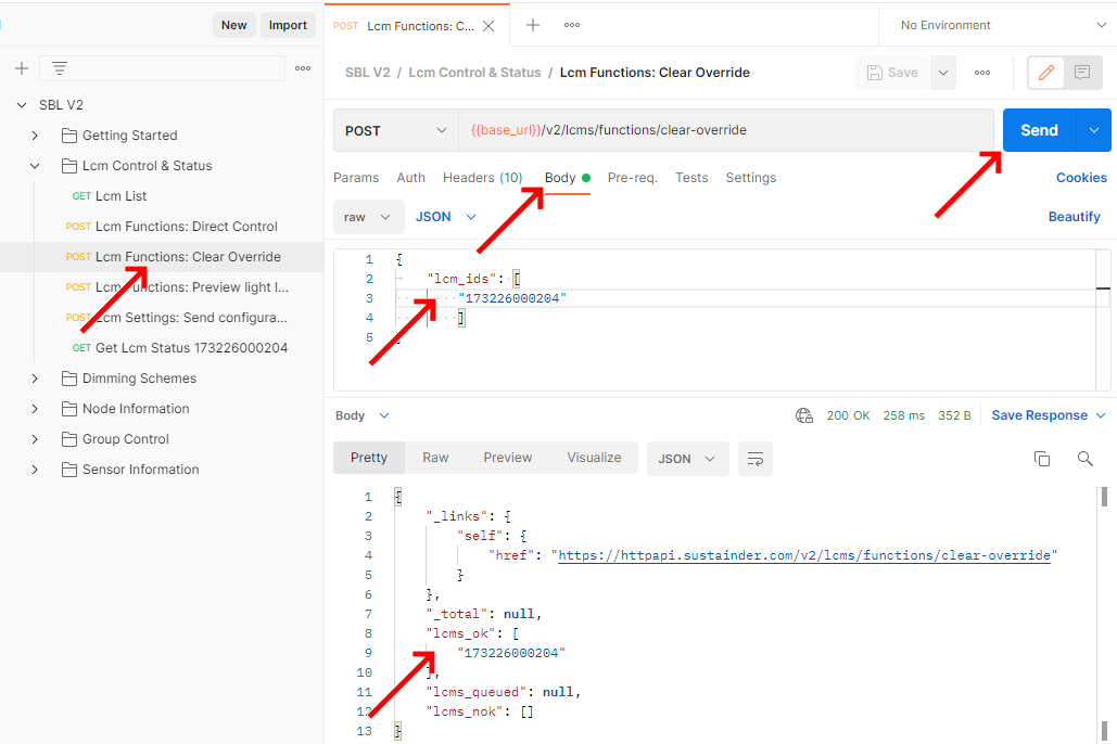 Send Clear Override command img