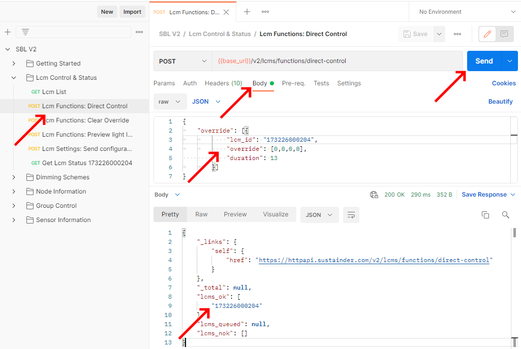 Send Direct Control command img