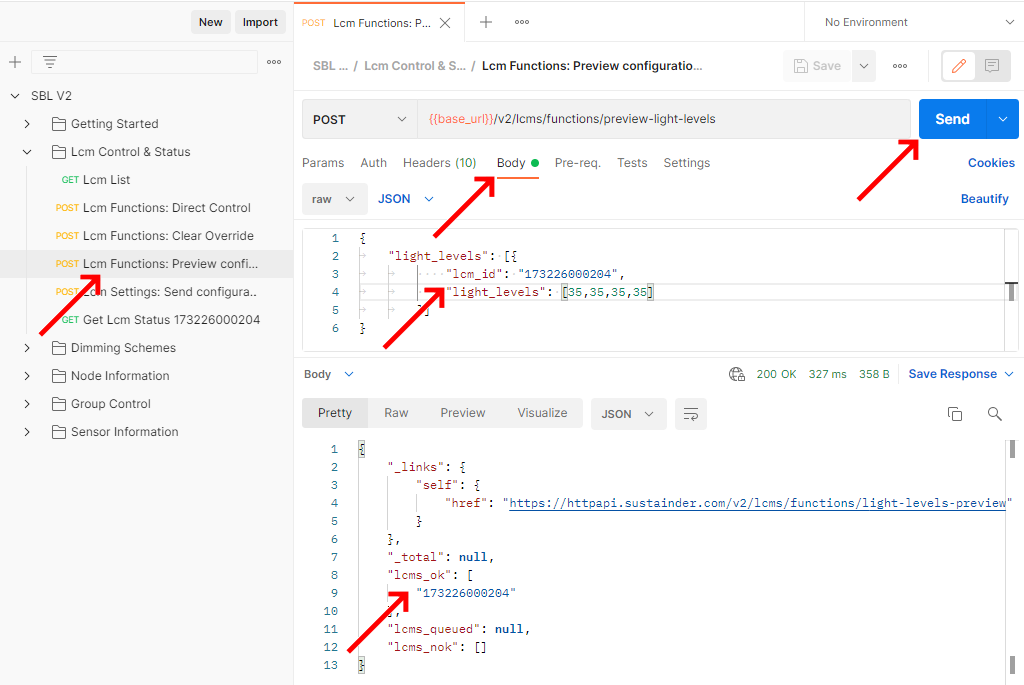 Send Preview Configuration Change command img