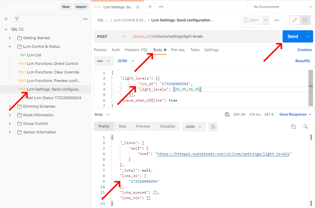 Send Set Configuration Change command img