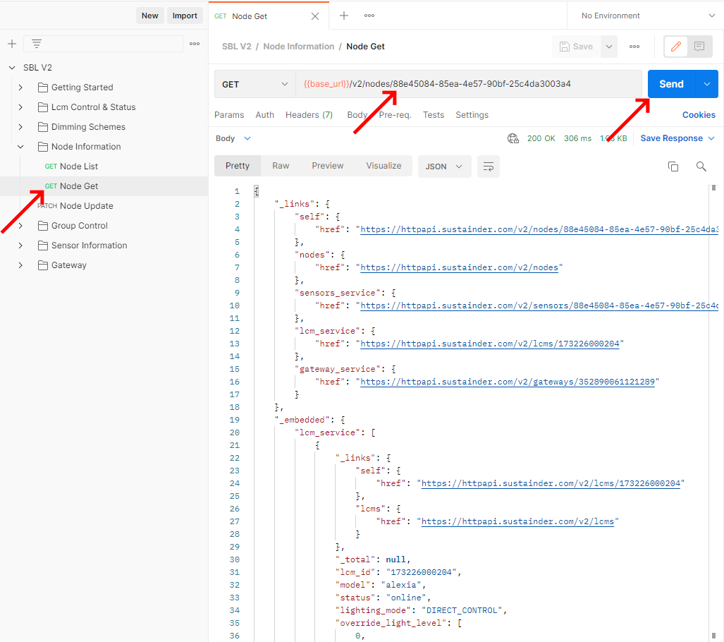 Request the information of a specific node img